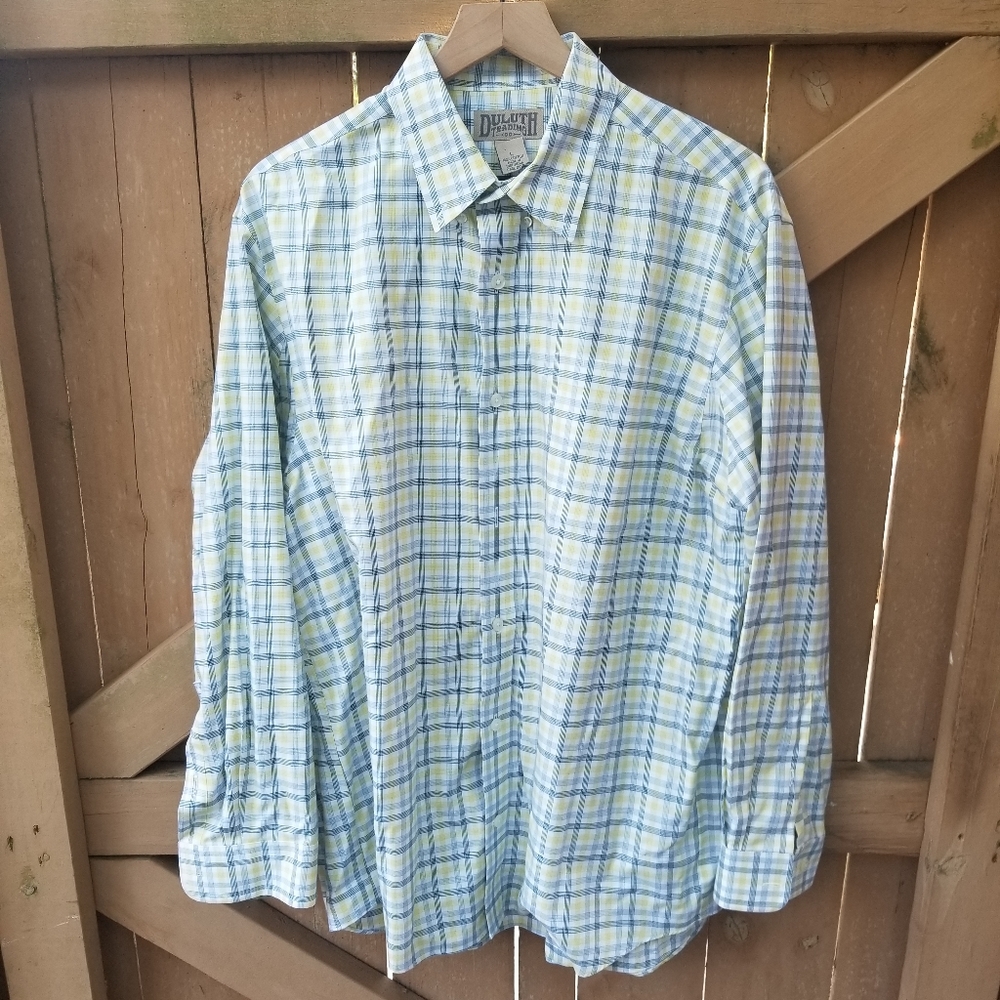 DULUTH TRADING MEN'S BUTTON DOWN SIZE LARGE